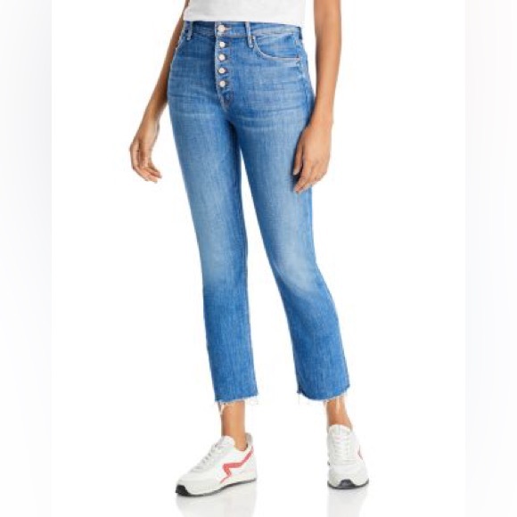 MOTHER JEANS Pixie Dazzler Ankle Fray - Beginner's Luck - Picture 5 of 9